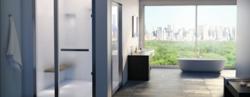 Bathroom with steam shower
